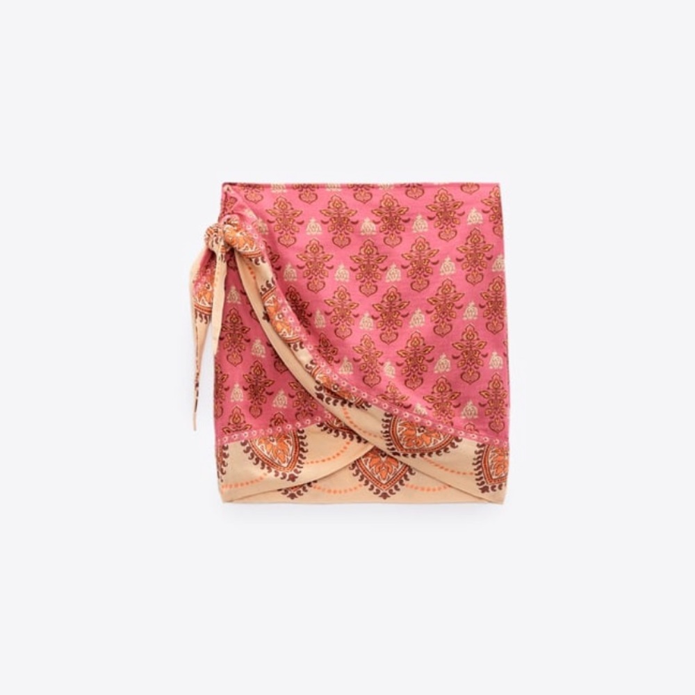 Zara Printed Sarong Skirt The Mina Skirt